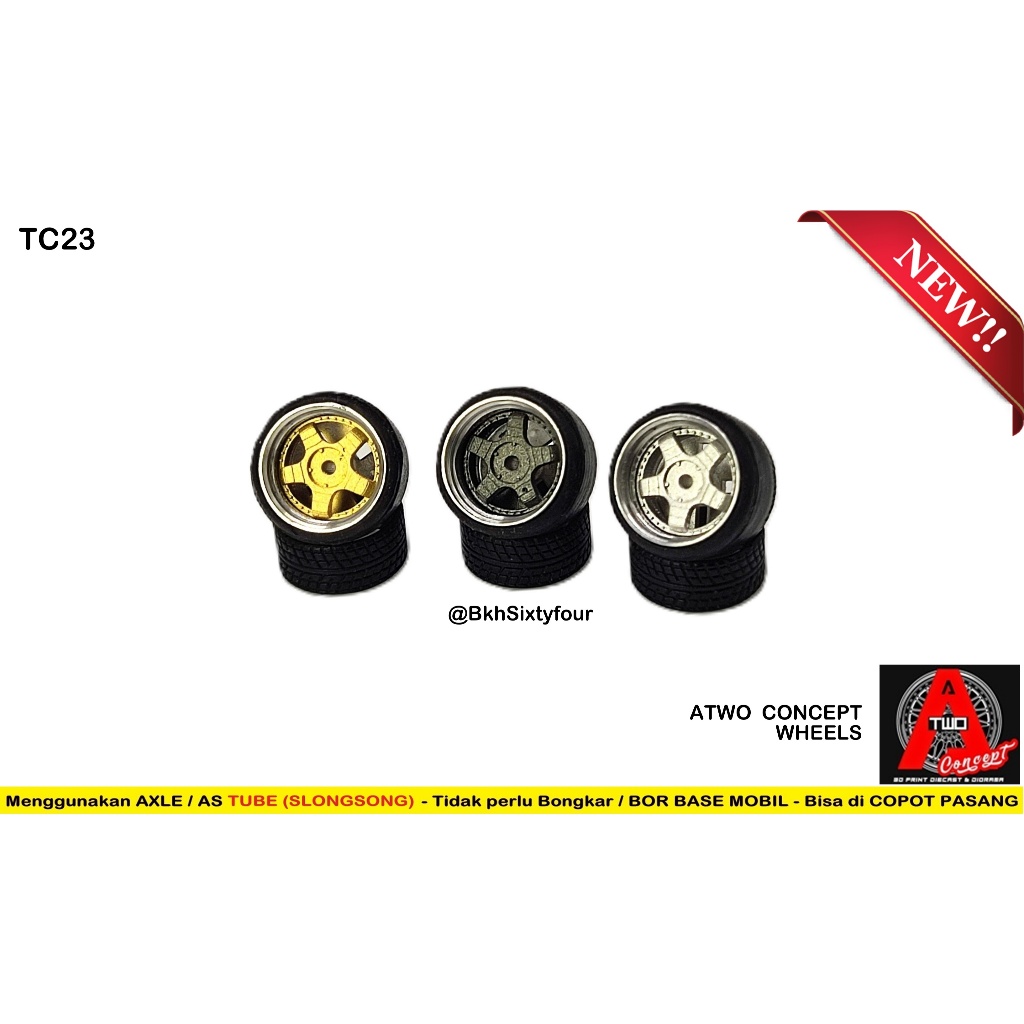 Ban Karet Atwoo Concept TC23 PREMIUM ALLOY SSR Professor SP1 10mm AXLE SELONGSONG