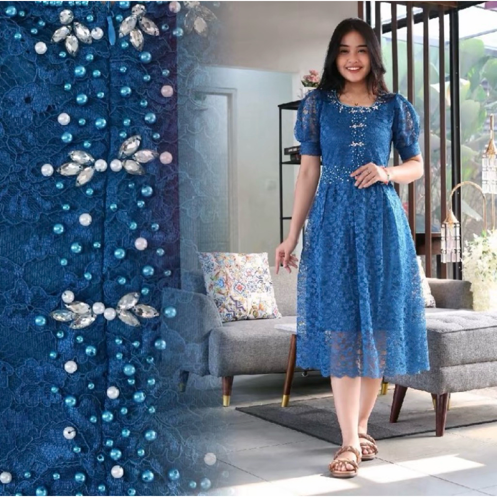 DRESS GISELLA EMERALD & LILAC // PESTA DRESS NATAL  KONDANGAN