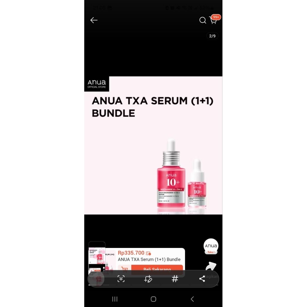 anua niacinimide 10% +  txa 3%