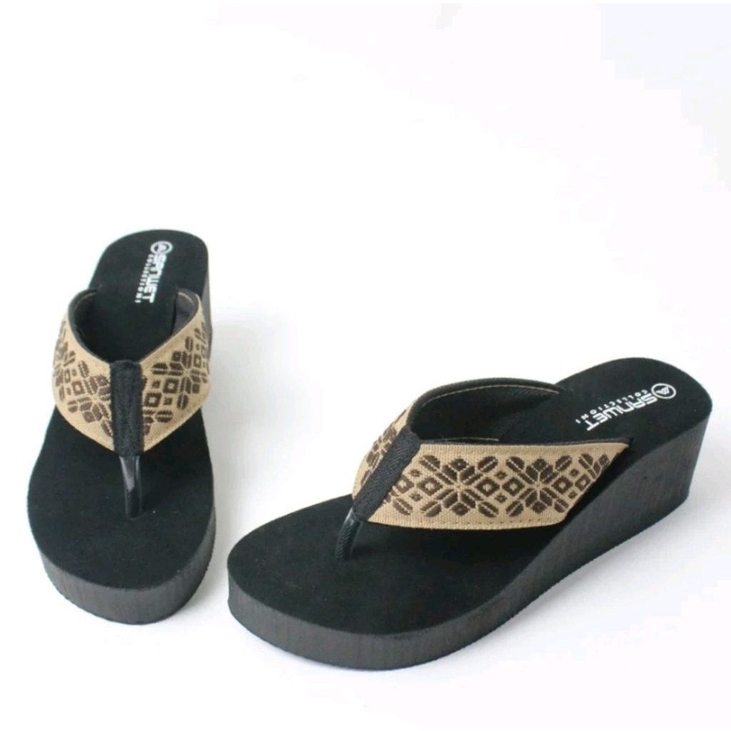 syabirshop.sandal wedges sandal wanita sandal cewek sandal karet sandal jepit sandal perempuan sanda