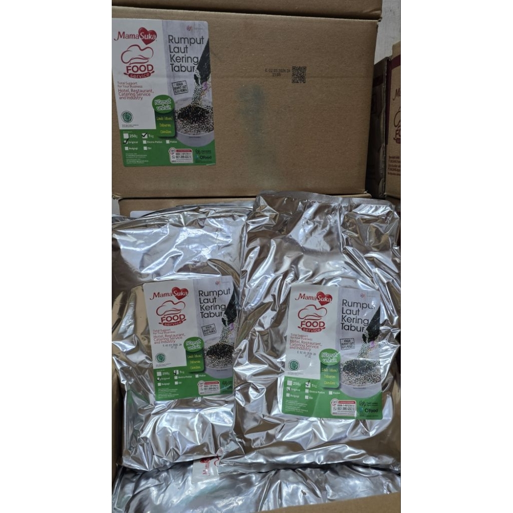 Bon nori mamasuka Gim bori mamasuka rumput laut kering tabur 1 KG