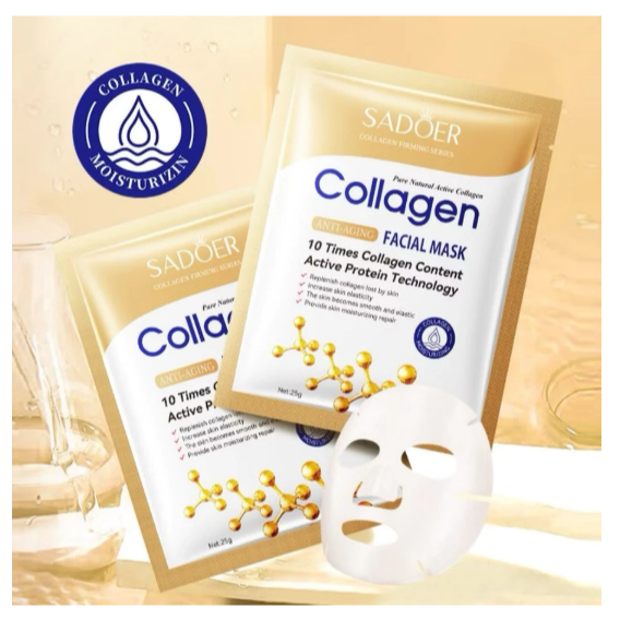 SADOER MASKER COLLAGEN MASK KOREA ANTI PENUAAN / ANTI AGING MENCERAHKAN WAJAH