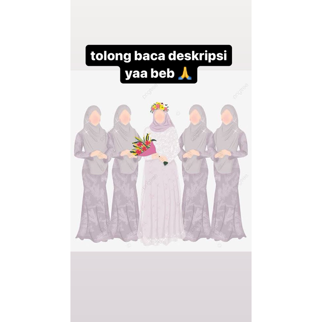 PreL0ved Baju Kondangan/ bridesmaid/kebaya/dress hijab