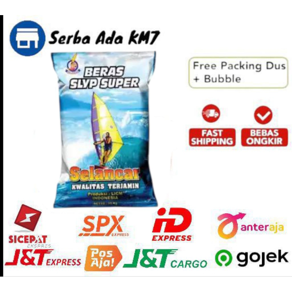 1 KARUNG BERAS PREMIUM SELANCAR AAA 20 KG (GRATIS ONGKIR INSTAN)