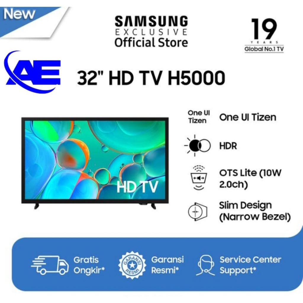 TV SAMSUNG SMART NEW SERIES 32H5000FKLXD (32inchi)