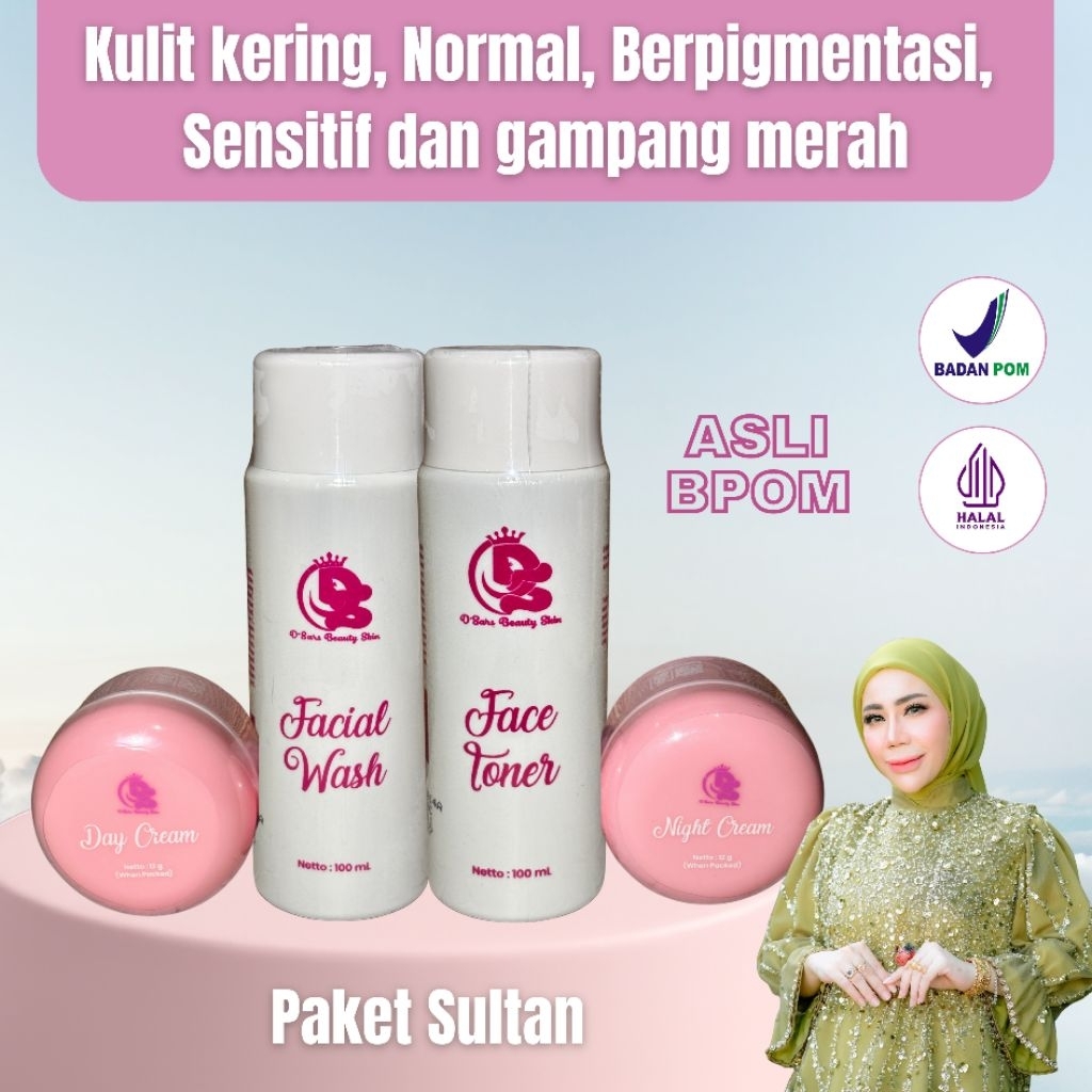 D'sars Beauty Cream - D'sars Skincare Series - Perawatan Harian - Krim BPOM