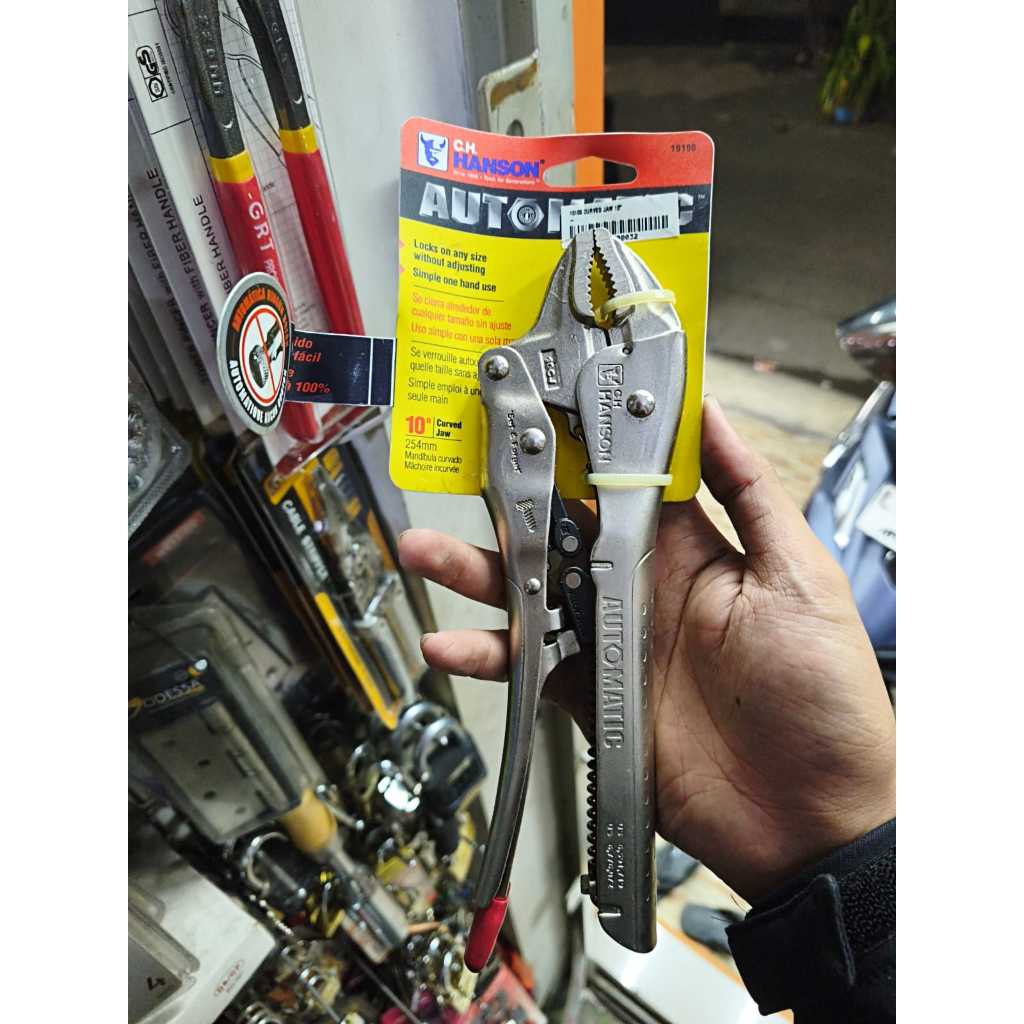 Automatic Curved Jaw 10 Inch Tang Buaya Tang Jepit 10 Inch Otomatis Hanson