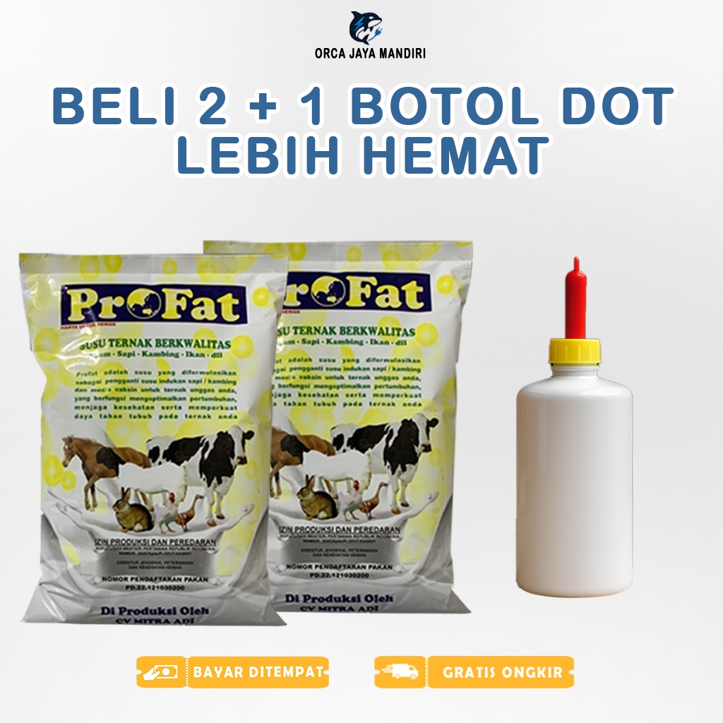 PAKET HEMAT [BELI 2] PROFAT 2KG Hewan SUSU TERNAK PENGGANTI PROFAT SUSU TERNAK BERKUALITAS