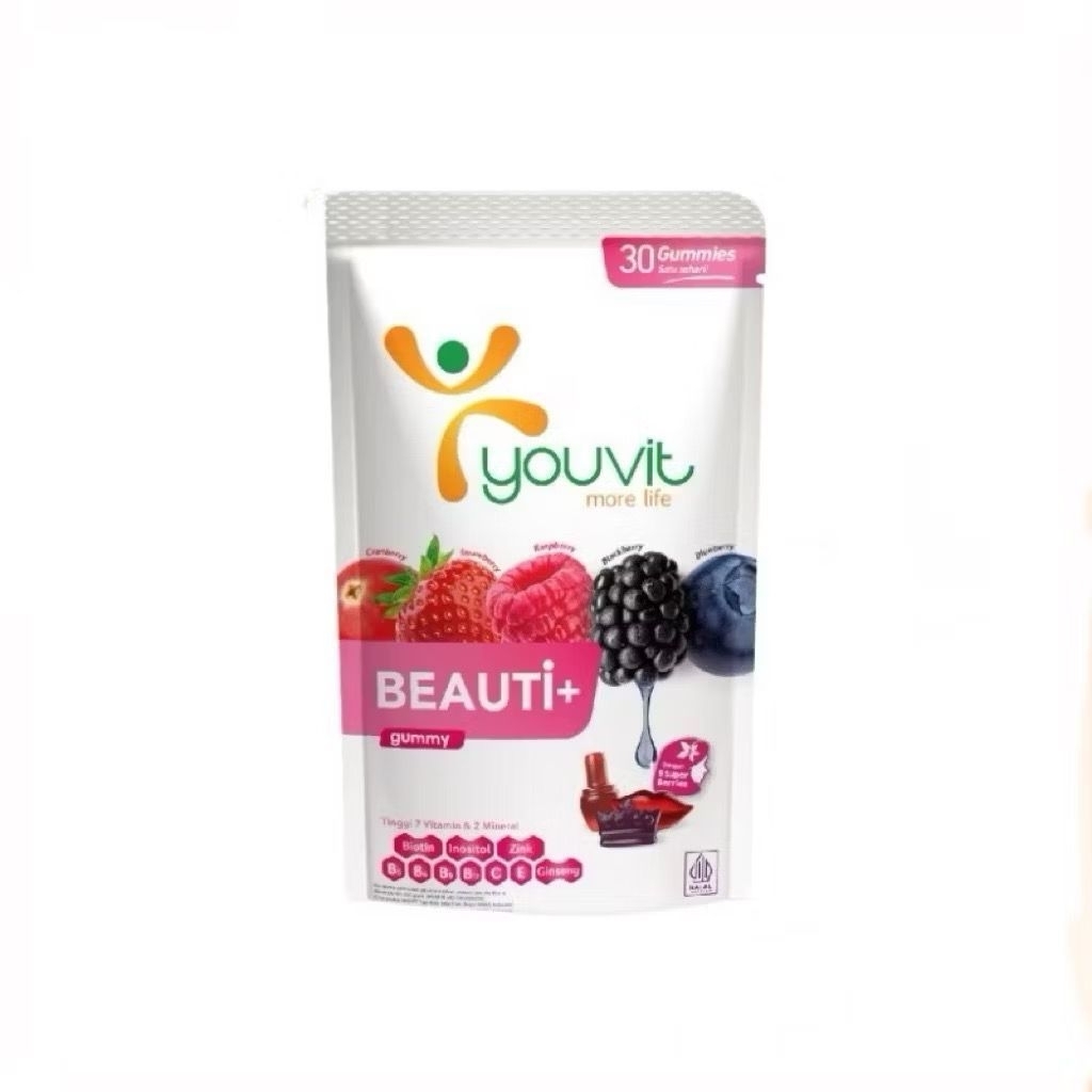 Youvit Multivitamin Omega 3 Beauti + Kolin Biotin Vitamin E 30 Day