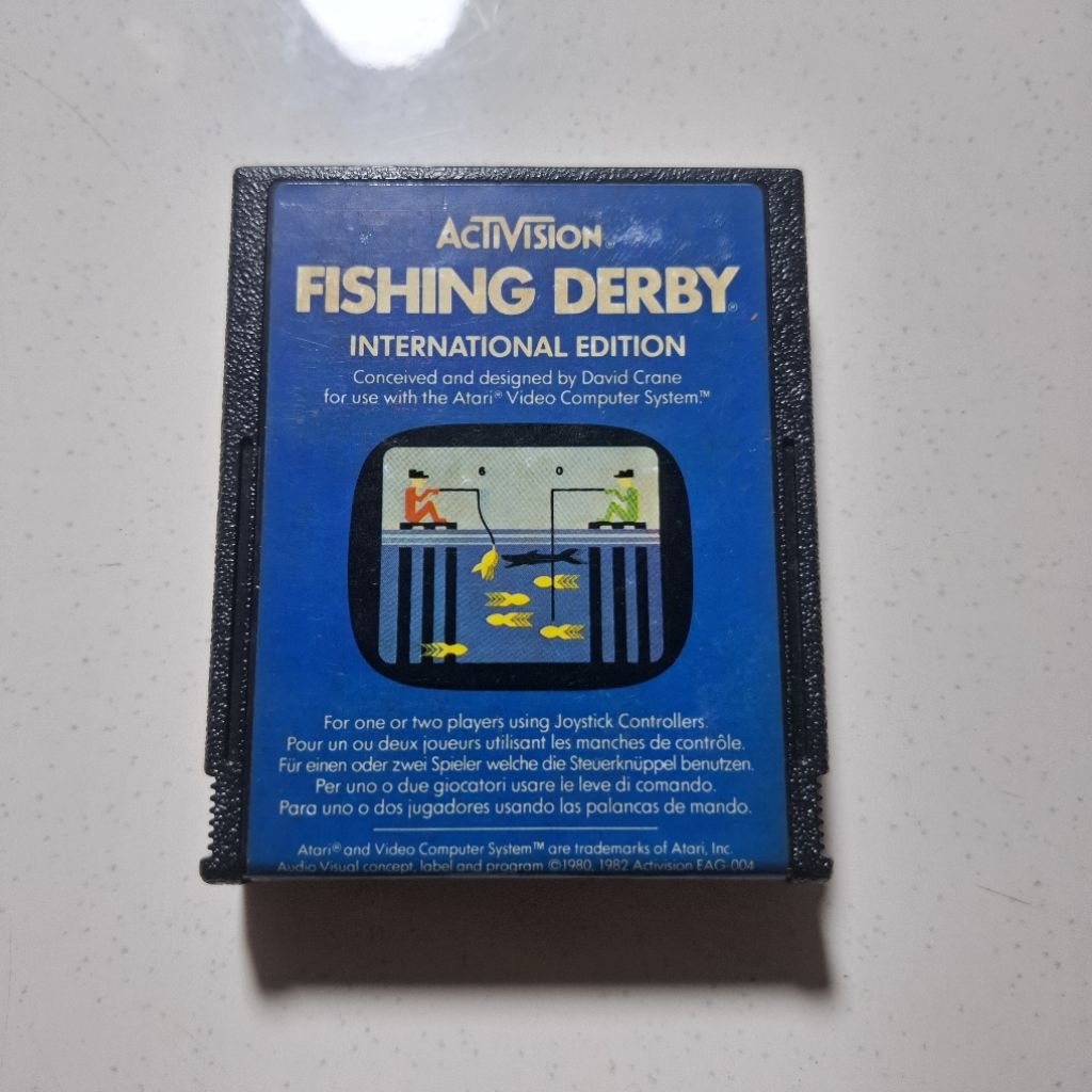 Kaset Game Atari 2600 Fishing Derby Second Original