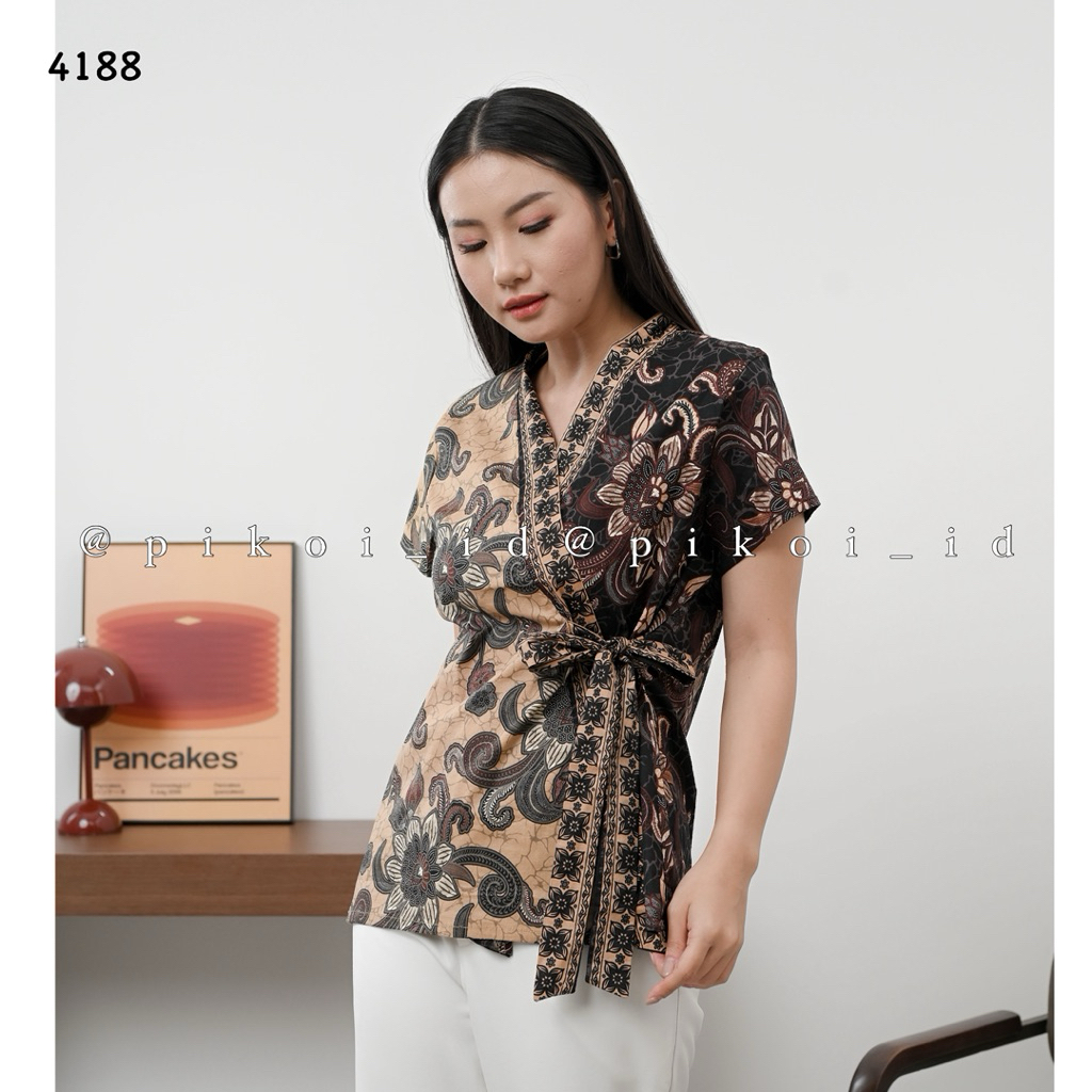 Pikoi_id | Batik Wanita Modern / Batik kantor Modern / batik seragam murah wanita / batik kimono len