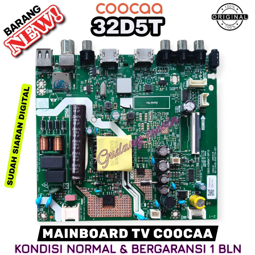 MAINBOARD TV COOCAA 32D5T / MB TV COOCAA 32D5T / MESIN TV COOCAA 32D5T / MODULTVCOOCAA 32D5T / MBCOO