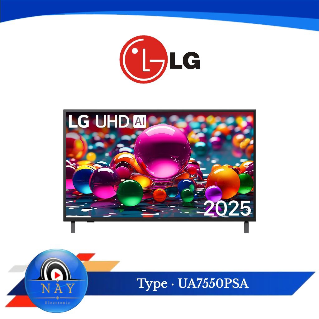LG 4K Smart Tv WebOs 50UA7550 / UA7550PSA 50 inch 2025 Series