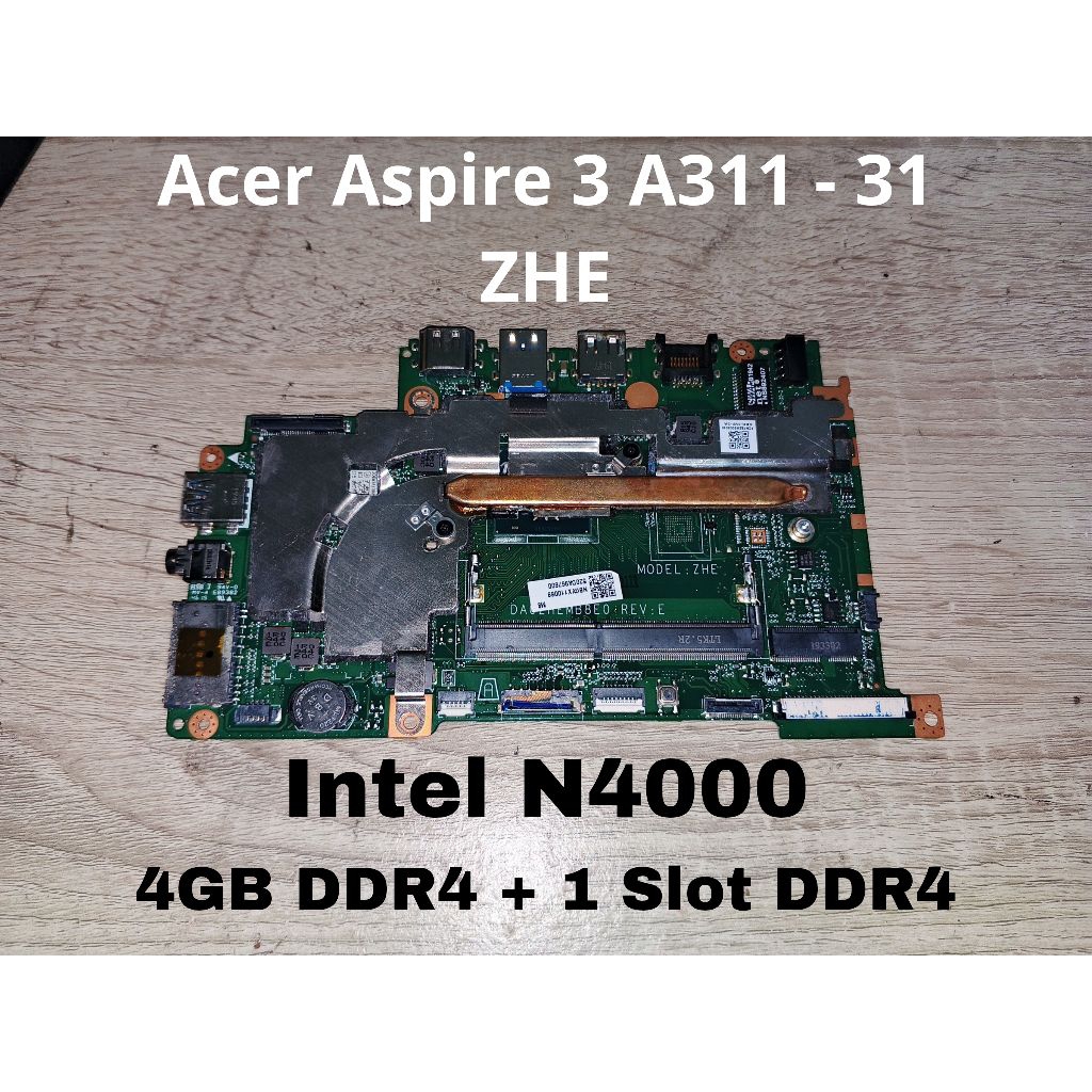 Motherboard Mainboard Mobo Acer Aspire 3 A311 31 A311-31 ZHE N16Q6 Bisa Untuk UPGRADE  ES11 ES 11 ES