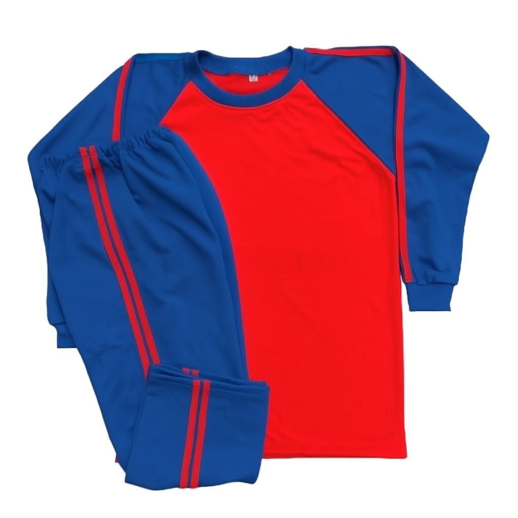 Kaos Olahraga Anak TK/SD/SMP/SMA/JUMBO Bahan PE Premium Lotto | Warna Merah Biru