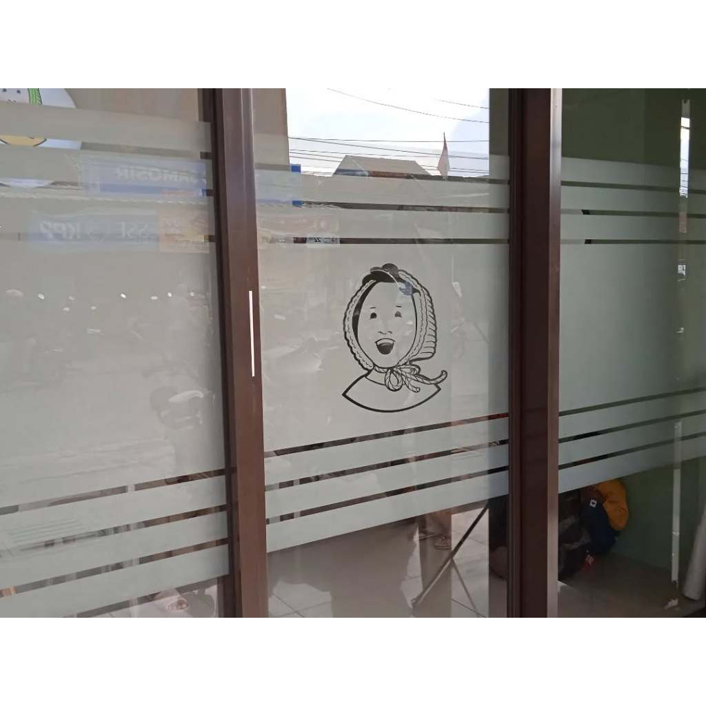 BAHAN SANDBLAST POLOS STICKER KACA SANDBLAST