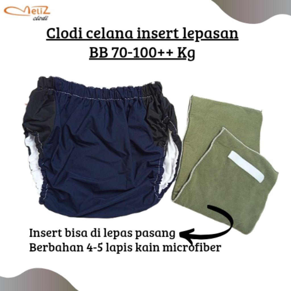 Clodi Dewasa BB 70-100 Kg | Popok Kain Dewasa,Clodi Popok Kain Cuci Ulang, Popok Dewasa