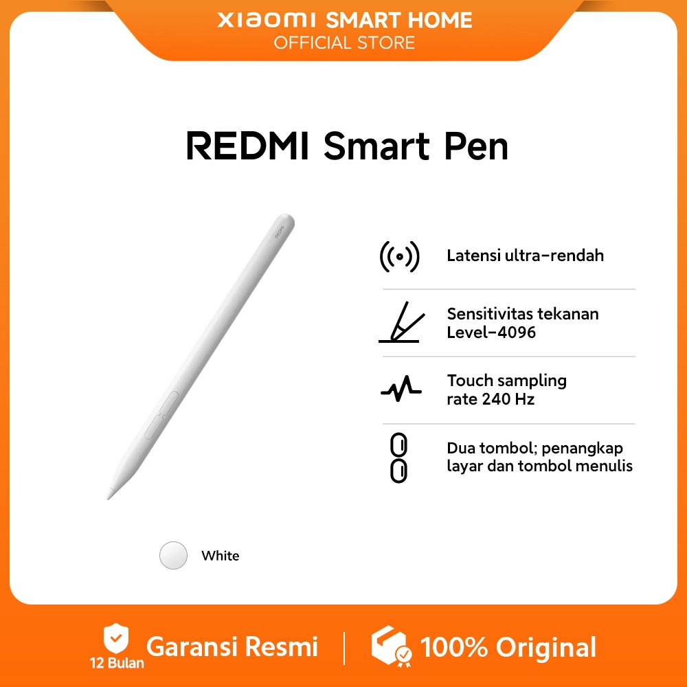Xiaomi Redmi Smart Pen | Compatible Model | Touch sampling rate 240 Hz [ Official Store ]
