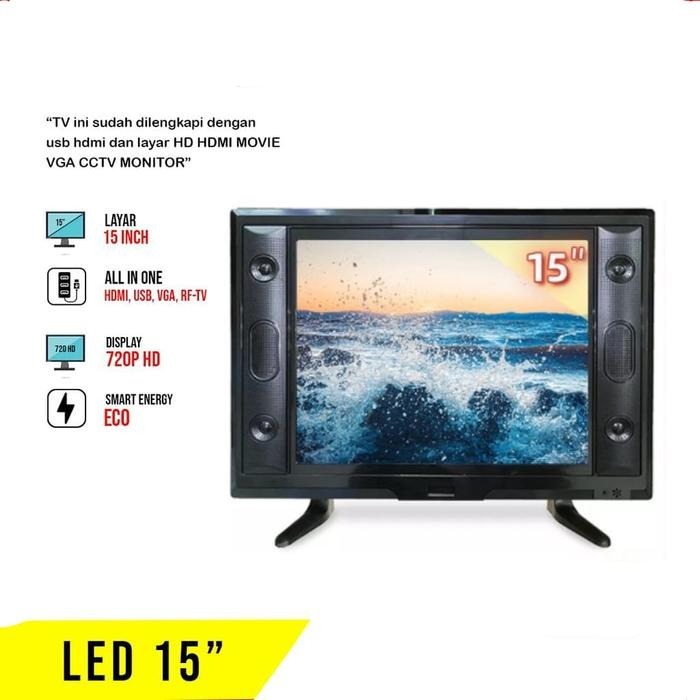 TV LED TRISONIC 15 INCH Tv LED murah TV LED TRISONIK MONITOR CCTV - ercomp2
