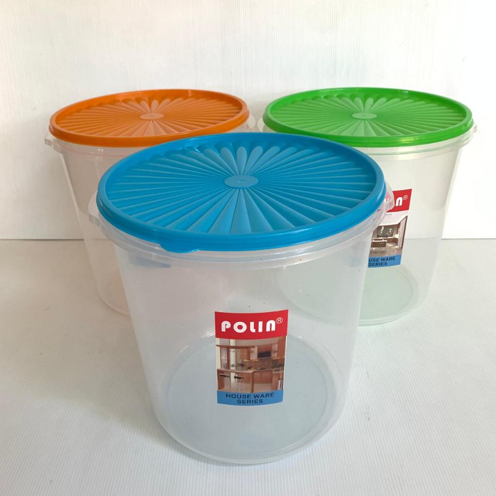 Toples Kerupuk Plastik Polin & Maxima / Toples Peyek / Toples 10L / Toples Kerupuk Peyek Murah / Top