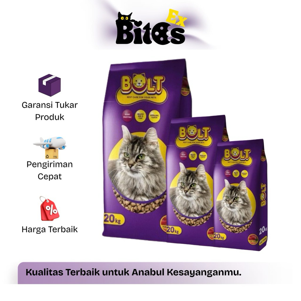 BOLT CAT FOOD | DRY FOOD | CAT FOOD BOLT TUNA REPACK ORIGINAL
