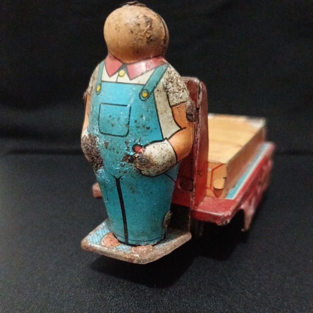 tin toys pengemudi truck vintage