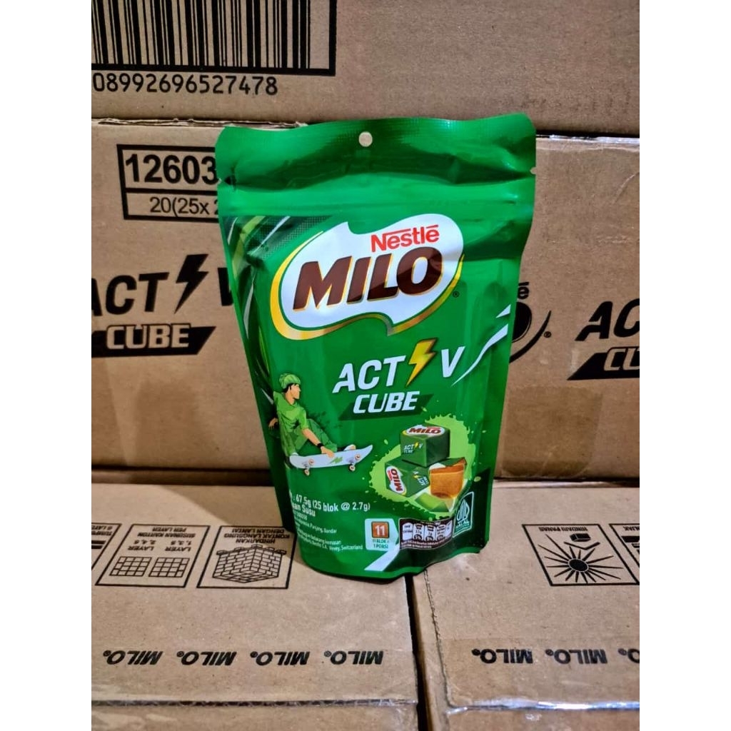 permen atau coklat milo cube isi 25 pcs