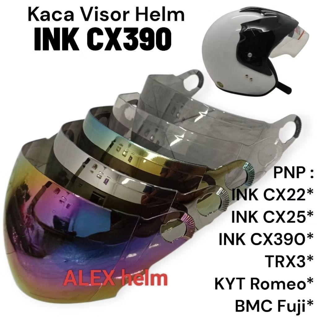 Kaca Visor Helm INK Batman CX390 Kaca Visor Helm INK Topi CX 390 Cx22