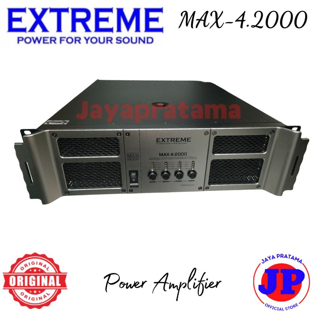 Extreme Max-4.2000 4-Channel Power Amplifier Extreme Original Max4-2000 Power Amplifier