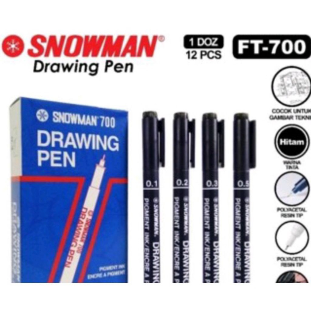 Drawingpen Snowman 01,02,03,04,05,06,07,08.