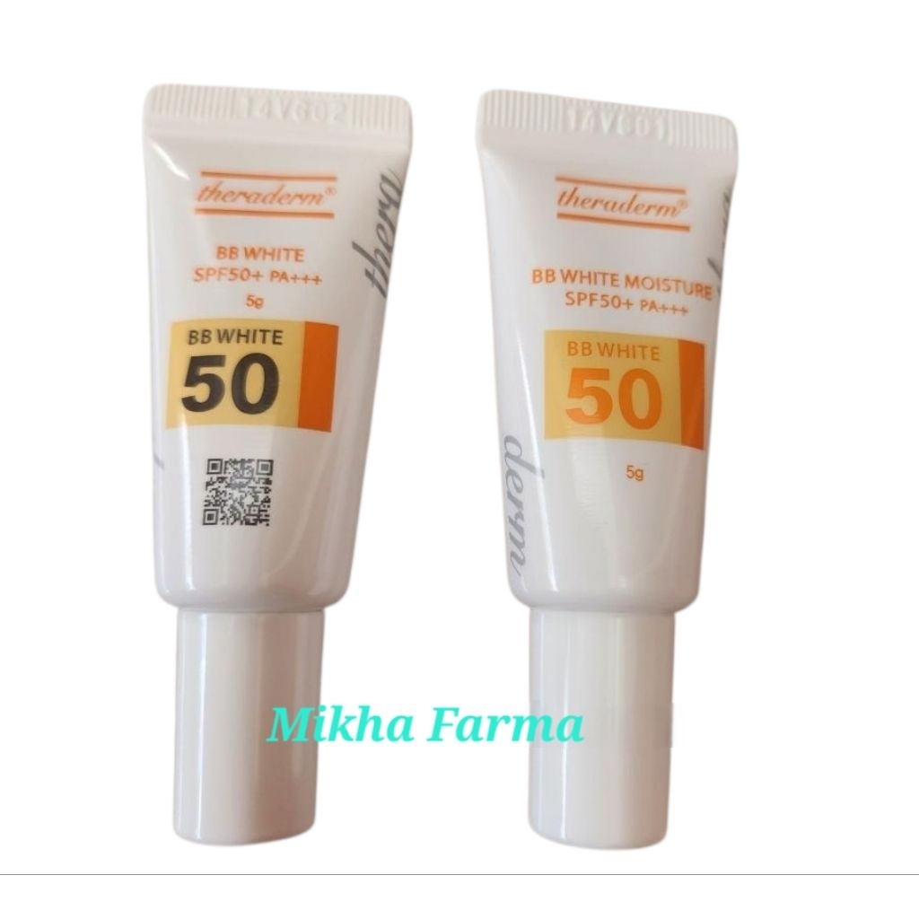 Theraderm BB White SPF 50+ PA+++ Mini Travel Pack 5 gr - cream whitening / sunscreen krim Korea - BP