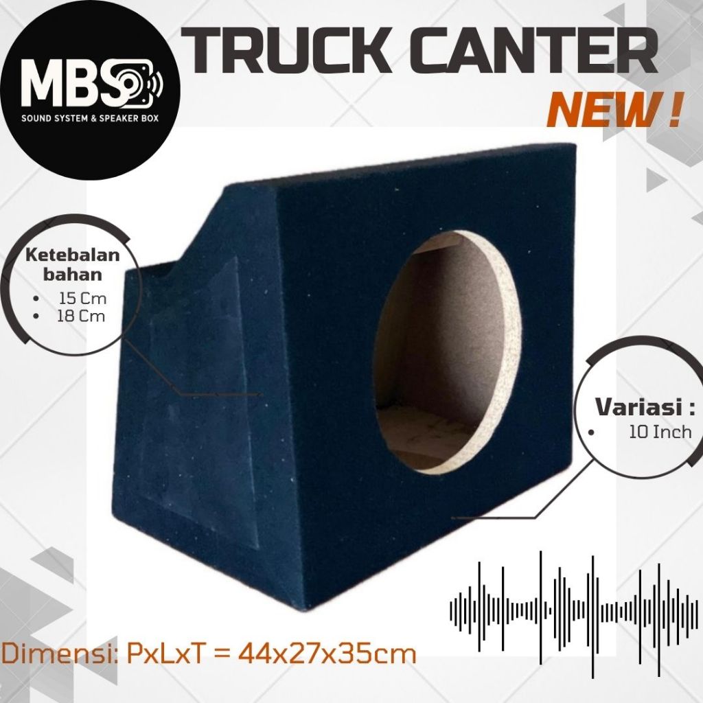 MBSound Box Speaker Canter truk 10",12" in inci Speaker Mobil Truck woofer subwoofer Bass empuk baha