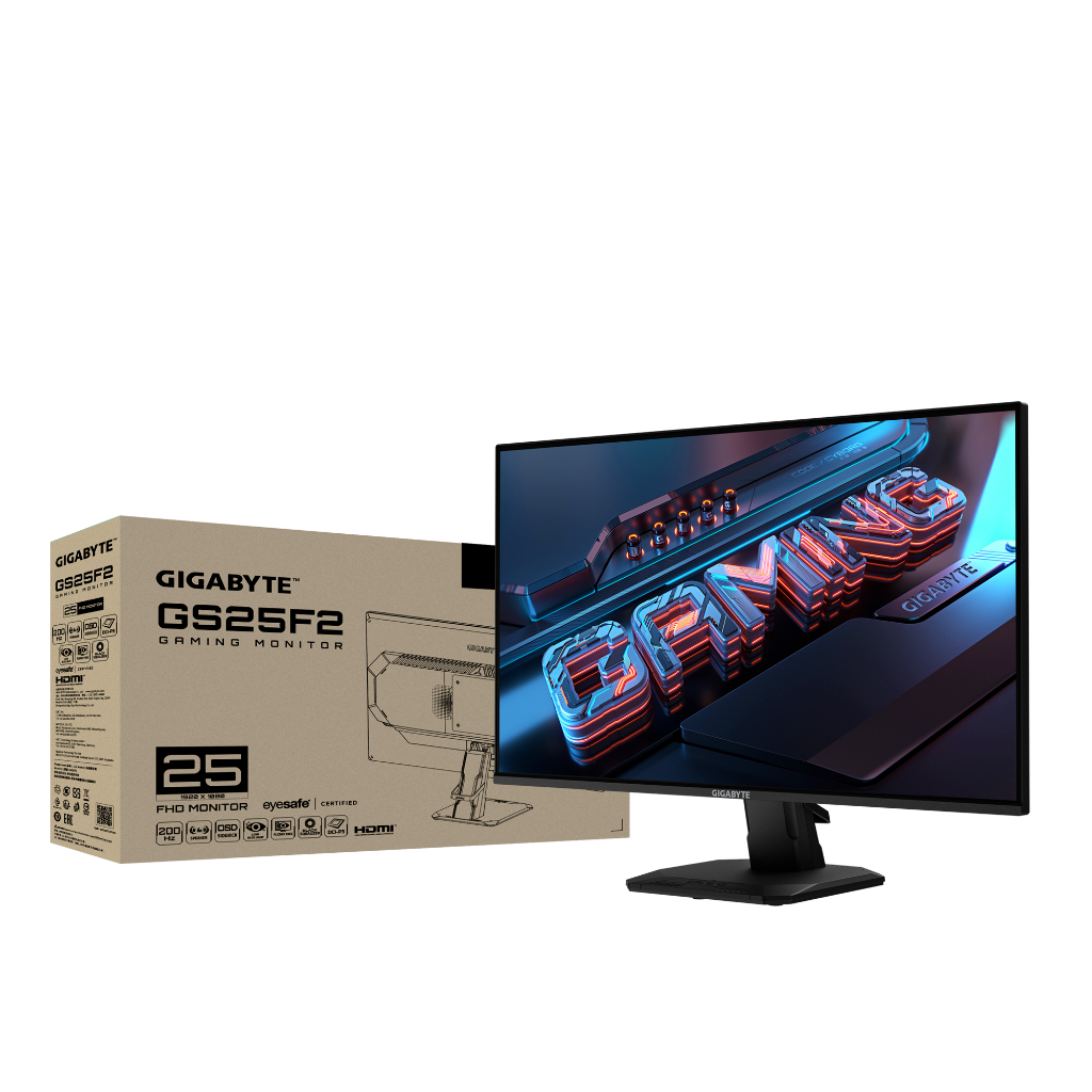 GIGABYTE GAMING MONITOR 25 INCH SS IPS FHD 1080P 1MS 240HZ GS25F2A HDR10