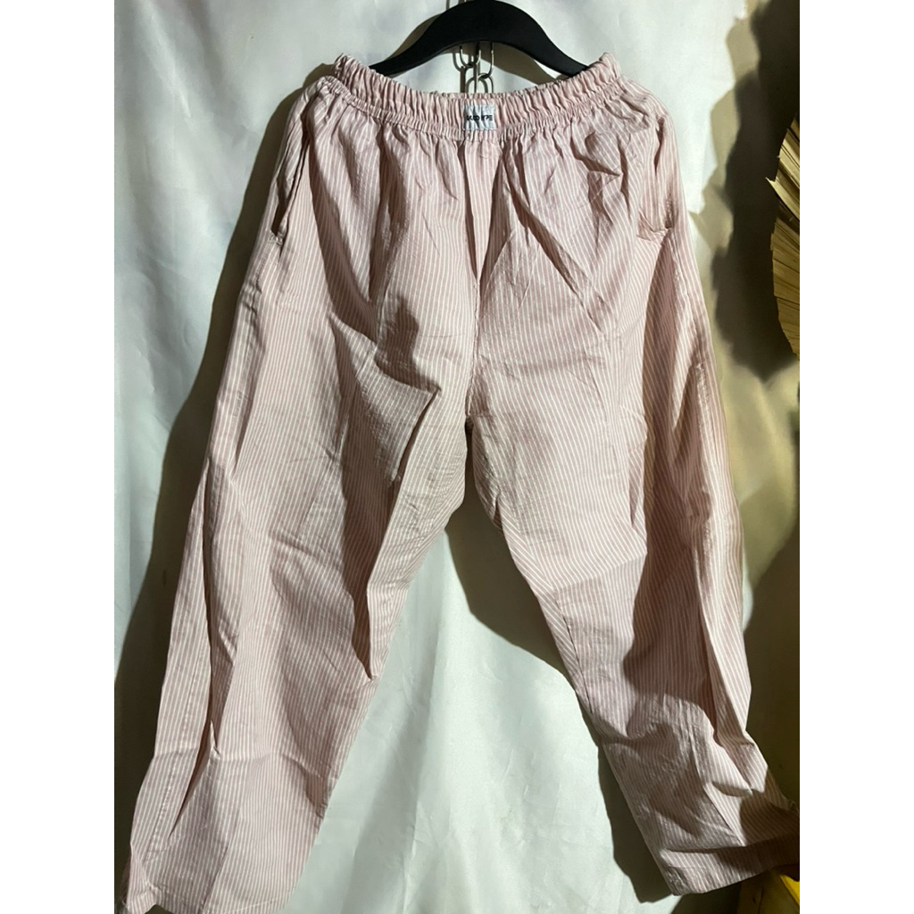 Celana kulot garis garis bermerk preloved