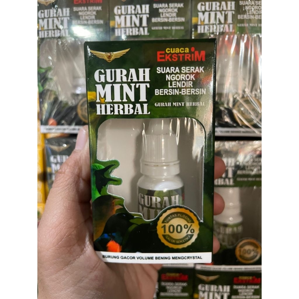 Gurah Mint Herbal Burung Gacor Volume Bening Mengcrystal