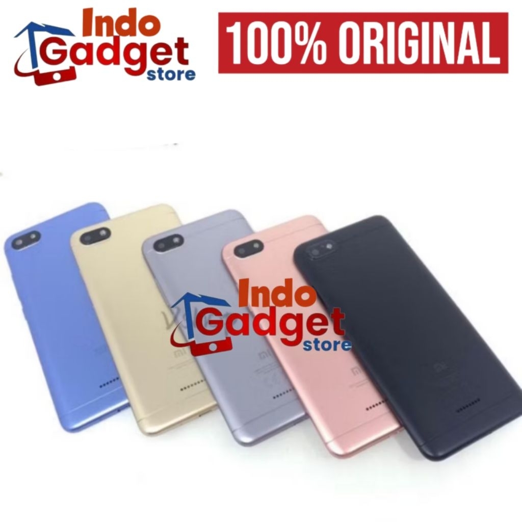 BACKDOOR BACK COVER TUTUP BELAKANG XIAOMI REDMI 6A SINGLE SIM / REDMI 6A DUAL SIM