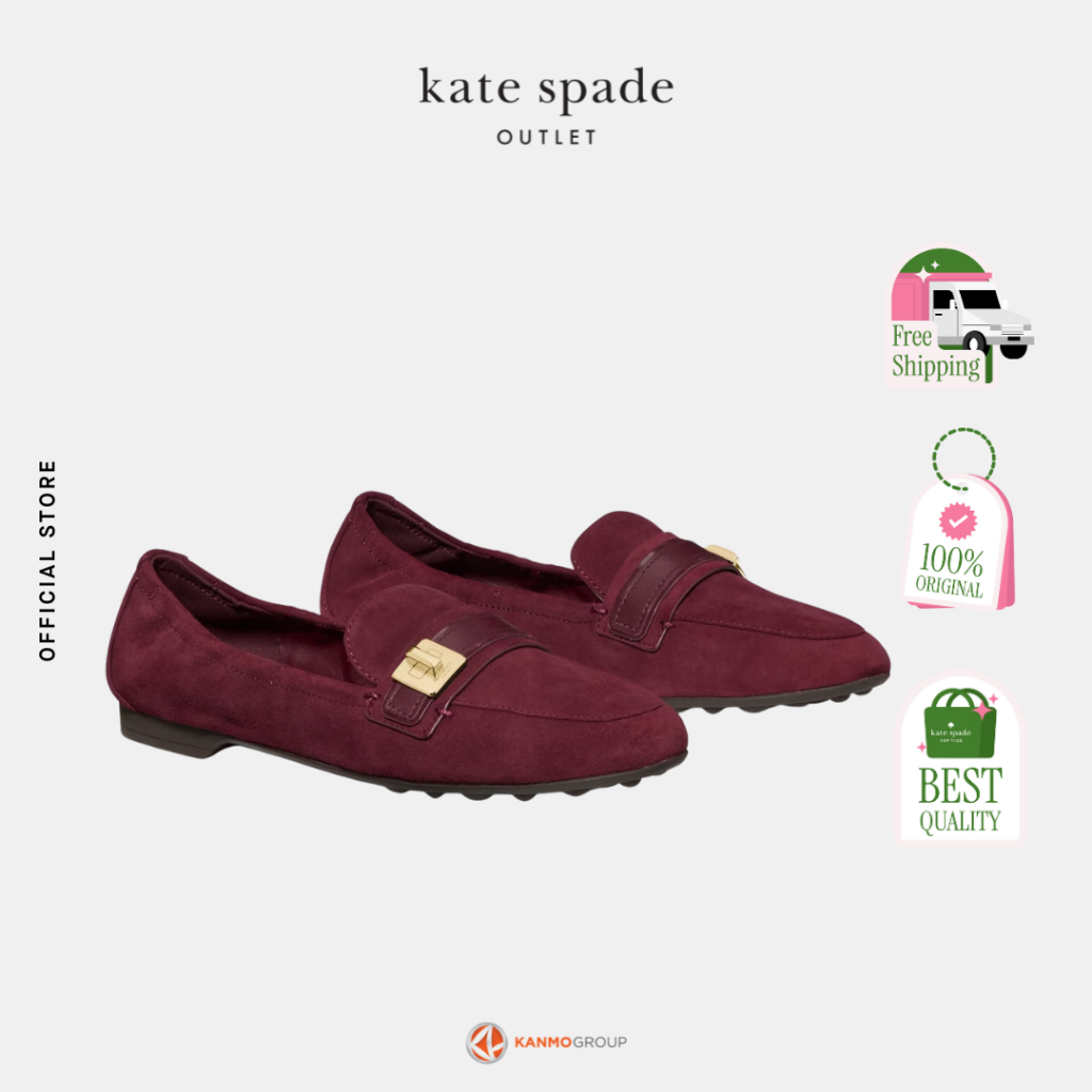 Kate Spade Phoebe Suede Loafer - Sepatu Loafers Wanita