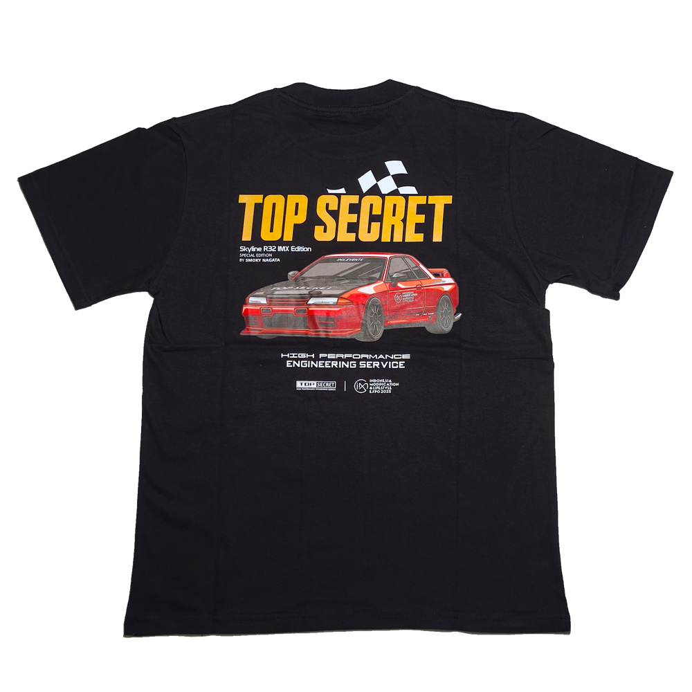 Kaos T-Shirt TOP SECRET Indonesia Modification & Lifestyle Expo 2025 Size M