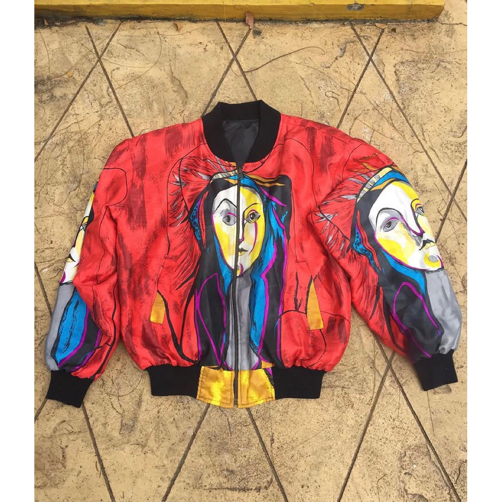 vintage bomber silk picasso art