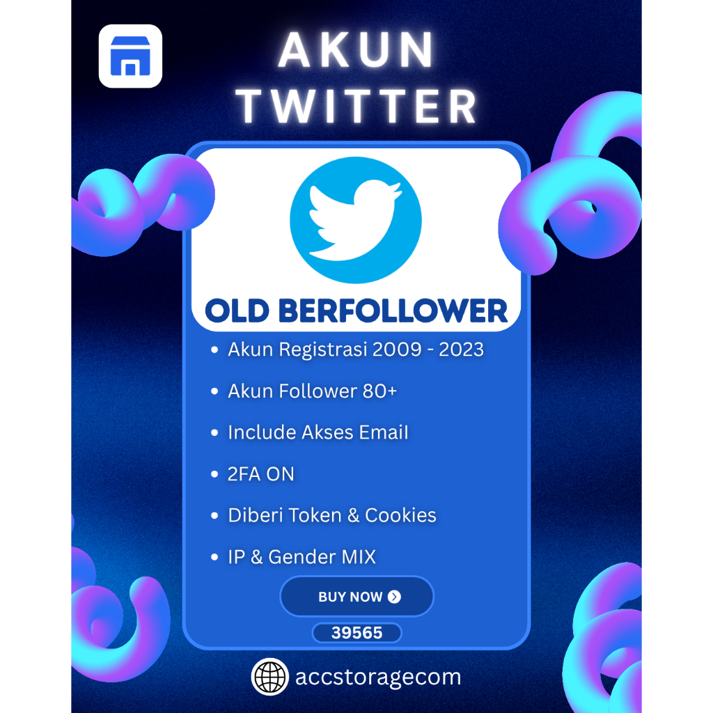 Akun Twitter | Twitter Tua | Twitter OLD | Tahun 2009 - 2023 | Fols 80+ | Include Akses Email | PVA 
