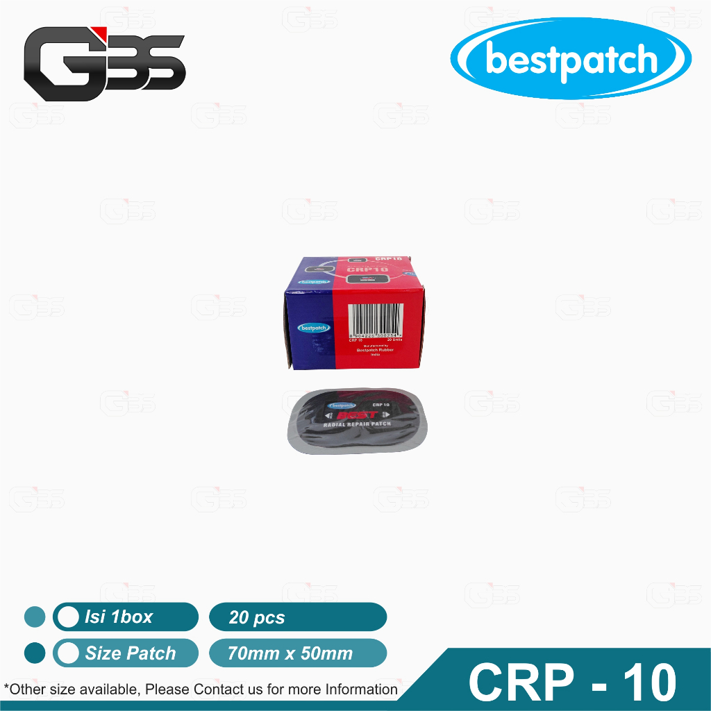 BESTPATCH CRP-10 CRP-12 CRP-14 CRP-15 - Karet Tambal Ban Luar Bestpatch CRP