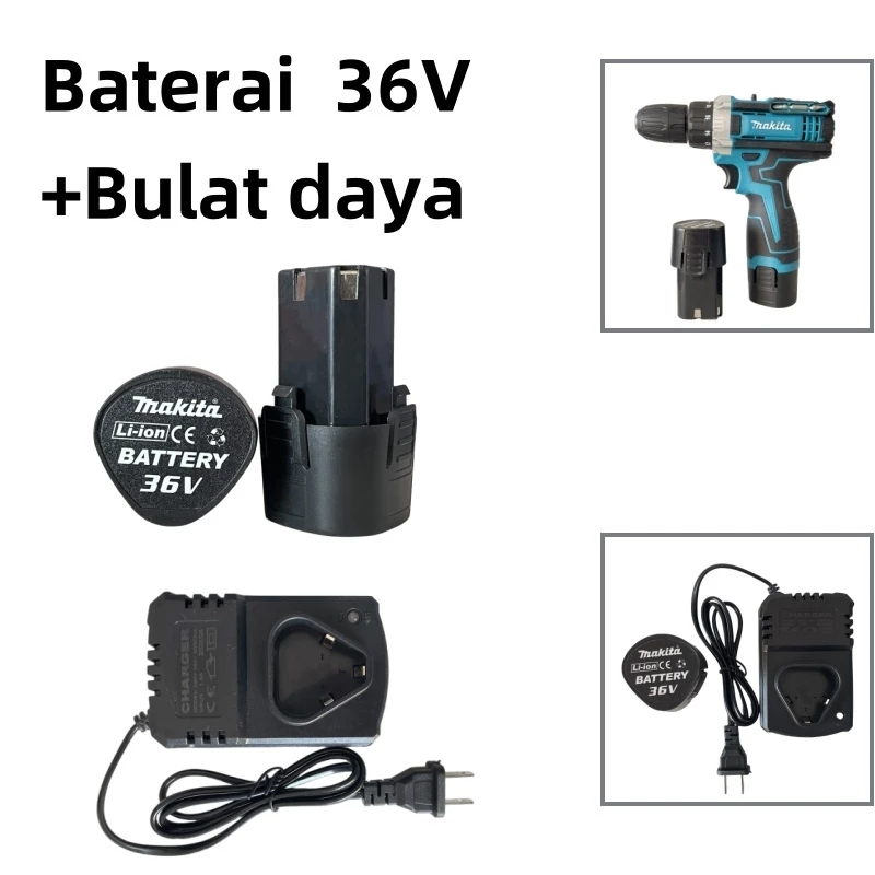 MAKITA Bor Baterai Makita 36V/48V/96V For Lithium Tools Batre Impact Baterai Battery  Cordless Bater