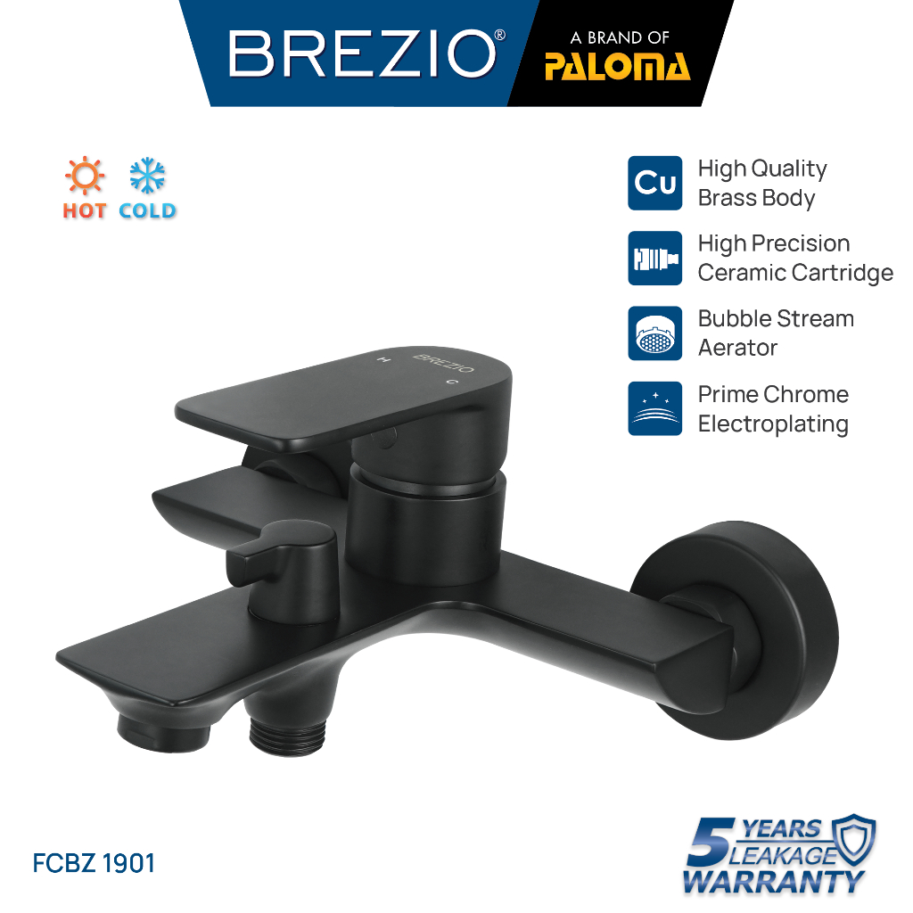 BREZIO FCBZ 1901 Keran Mixer Keran Bathtub Keran Shower Mandi Cold Hot Mix Panas Dingin Keran Air El