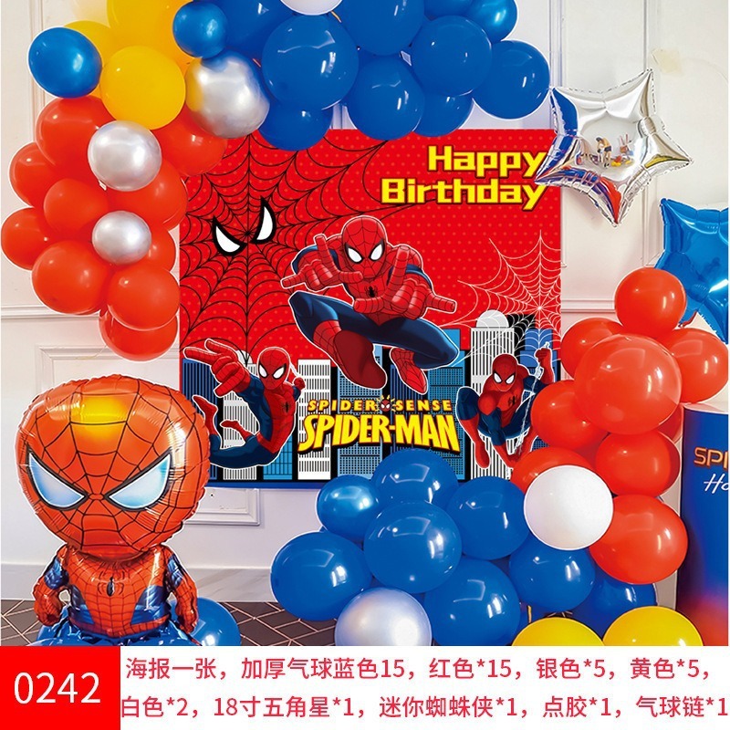 Dekorasi ulang tahun anak laki laki tema spiderman