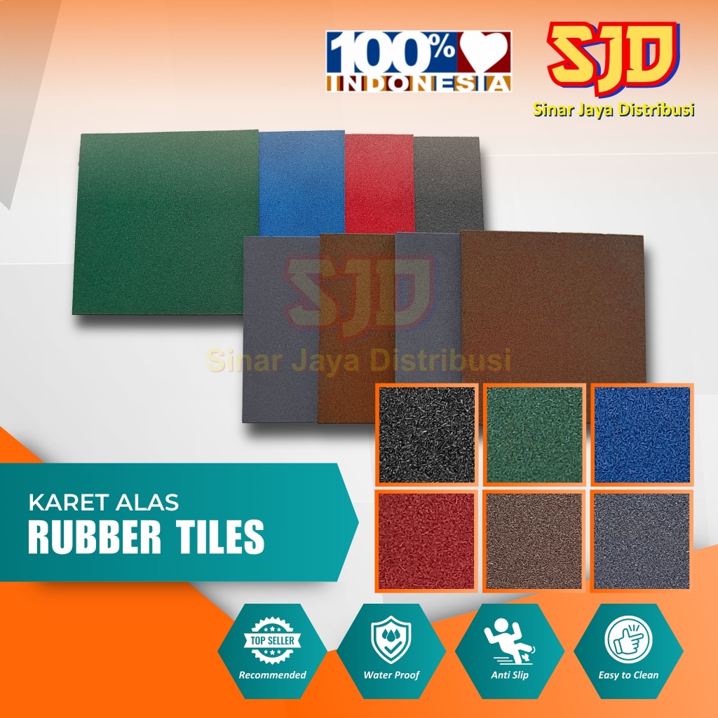 Lantai Fitness Gym Rubber Mat Matras Gym Flooring Karpet Karet Puzzle Matras Rubber Tile Untuk Alas 
