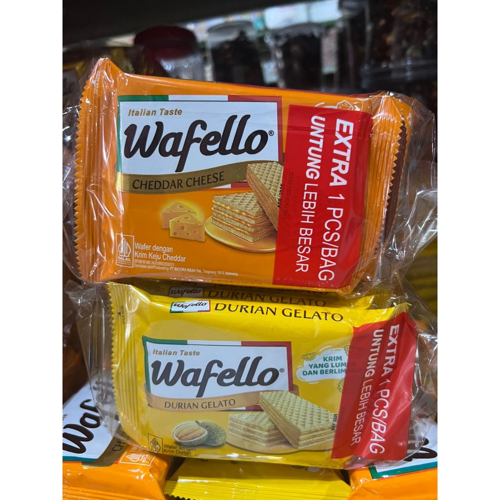 Wafello wafer cheese chedar / Durian gelato pack