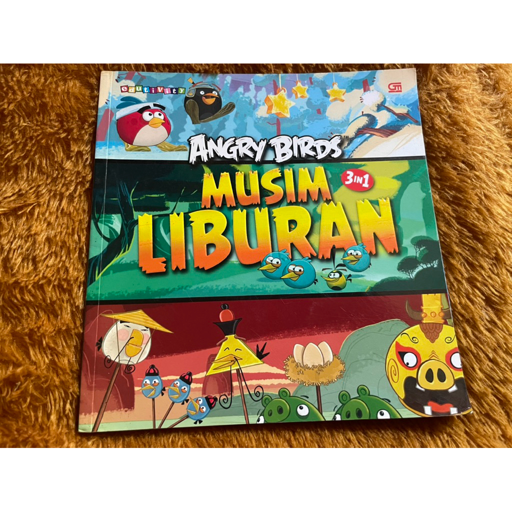 Buku preloved Angry Birds-Musim Liburan-3in1