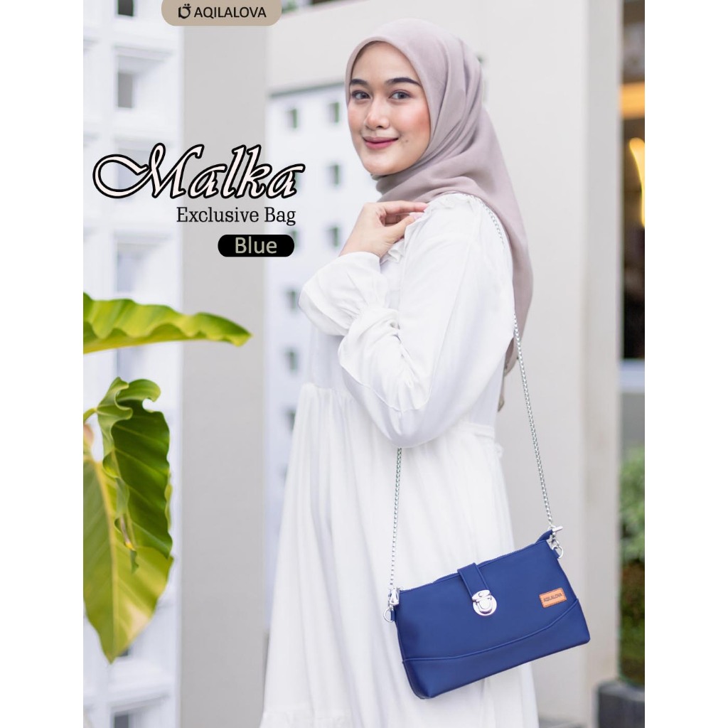 AQILALOVA Malka Tas Selempang Wanita Slingbag Rantai Simpel
