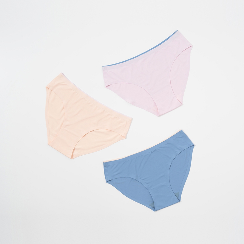 Young Curves Panty Pack Laminated Contrast Midi C04-100703MIX