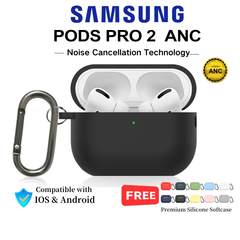 SAMSUNG Pods Pro 2 ANC 100% headset bluetooth earphone Air Gen4 Wireless noise reduction+ Free Premi
